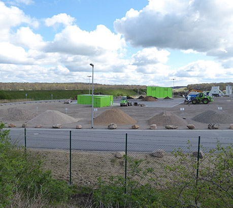 Einblick in die Recyclinganlage des Recycling-Parks Cremlingen