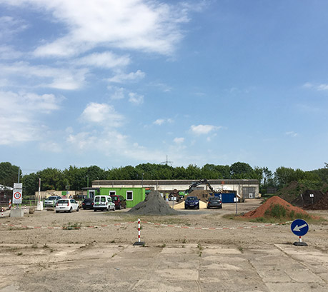 Einblick in die Recyclinganlage des Recycling-Parks Heudebers